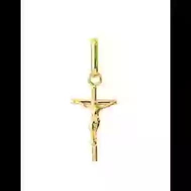 Croix Fil Rond et Christ image cachée