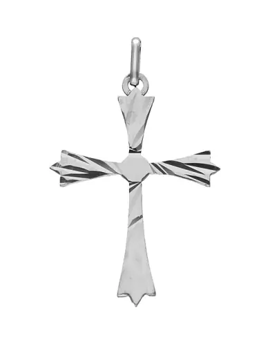 Croix Latine de Patonce Étoilée en Or Personnalisable