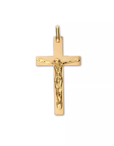 Pendentif Croix Latine et Christ Personnalisable