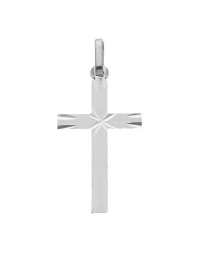 Pendentif Croix Latine Étoilée en Or