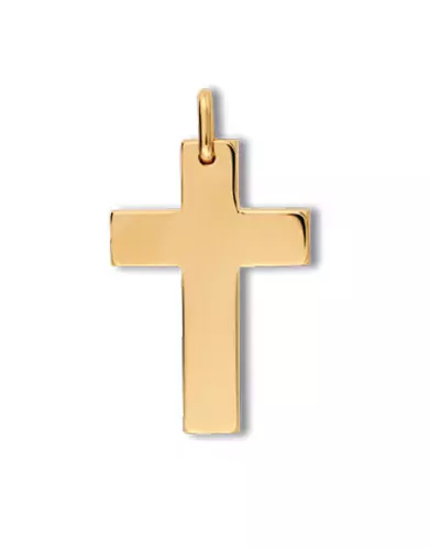 Pendentif Croix Latine en Or à Personnaliser