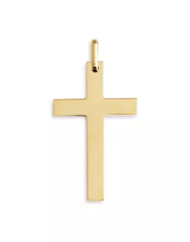 Pendentif Croix Christique Fine en Or