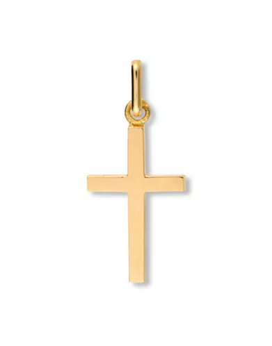 Pendentif Croix Latine en Or Bâton Personnalisable