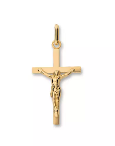Pendentif Croix Latine et Christ – Grand Modèle