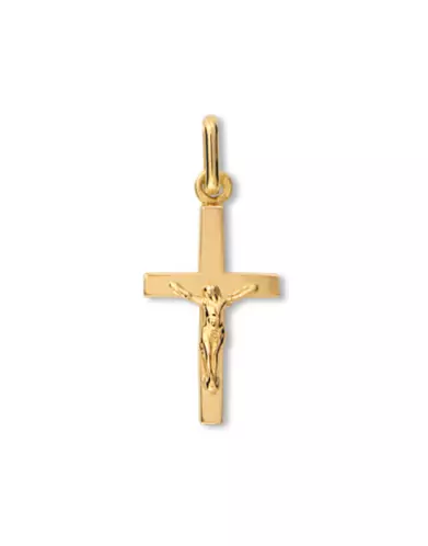 Pendentif Croix Latine et Christ – Petit Modèle