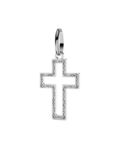 Pendentif Croix Latine Ajourée Arabesque en Or – Petit Modèle