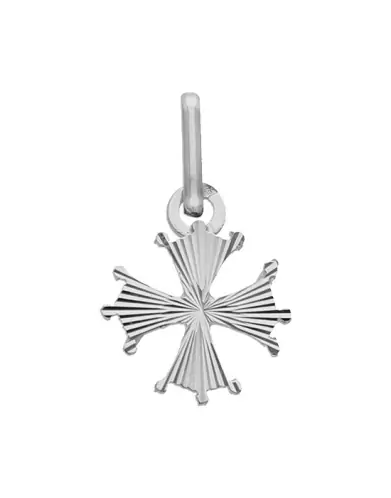 Pendentif en Or Croix Occitane Soleillée