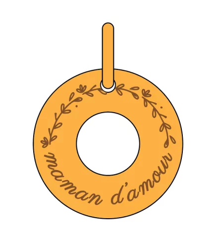 M&eacute;daille Maman d'amour devis 18mm