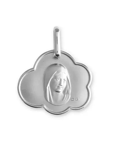 Médaille Nuage Vierge en Argent Personnalisable