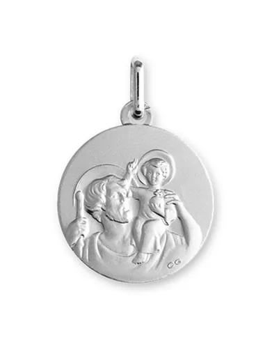 Médaille Saint Christophe en Argent Personnalisable