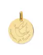 Médaille Hirondelle Maman je t’aime en Or Personnalisable