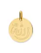 Médaille Ronde Gravée Allah en Or Personnalisable