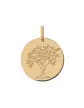 Médaille Arbre de Vie à la Colombe Petit Modèle en Or personnalisable