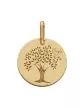 M&eacute;daille Arbre de Vie &agrave; la Colombe Grand Mod&egrave;le en Or personnalisable