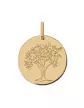 Médaille Arbre de Vie à la Colombe Grand Modèle en Or personnalisable