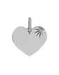 Médaille Coeur Soleillée en Or et Diamant Personnalisable