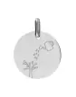 Médaille Gravée Arbre avec Arrosoir en Or Personnalisable