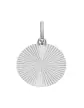 Médaille Ronde Lapidée Soleillée en Or personnalisable