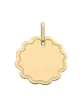 Médaille Fleur Contour Gravé en Or personnalisable