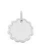 Médaille Fleur Contour Gravé en Or personnalisable
