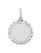 Médaille Ronde Brossée Contour Ciselé en Or personnalisable