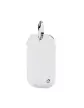 Médaille Rectangle Medium en Or avec 1 Diamant Personnalisable