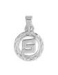 Pendentif Lettre Bâton Cerclée en Or