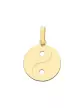 Pendentif Yin Yang Ajouré en Or