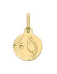 Petite médaille ronde de la Vierge de profil