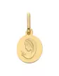 Petite médaille ovale de la Vierge de profil