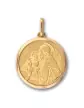 Médaille Saint Antoine en Or Personnalisable – Grand Modèle