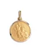 Médaille Saint Christophe en Or Personnalisable – Grand Modèle