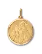 Médaille Saint Antoine en Or Personnalisable – Petit Modèle