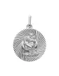 Médaille Ronde Saint Christophe Soleillée en Or Personnalisable