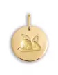 Médaille ronde Ange qui dort