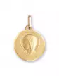 Médaille de baptême Vierge auréolée contourée