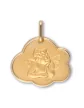 Médaille Nuage et Ange en Relief en Or Personnalisable