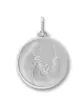 Médaille Ronde Scène du Baptême en Relief en Or Personnalisable