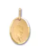 Médaille de la vierge priant ovale contourée