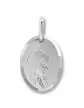 Médaille de la vierge priant ovale contourée
