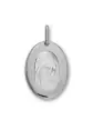 Médaille ovale Vierge Marie bicolore