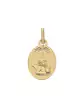 Médaille Ange Penseur Étoilée en Or Personnalisable