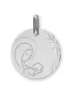 Médaille Vierge à l'enfant auréolée