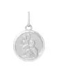 Médaille Ronde Saint Christophe Contourée en Or Personnalisable