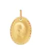 Médaille de baptême Vierge contour torsadé