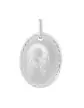 Médaille de baptême Vierge contour torsadé