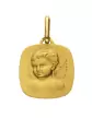 Médaille de baptême ange ailes en or personnalisable