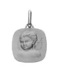 Médaille de baptême ange ailes en or personnalisable