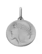 Grande médaille christ de profil en or personnalisable