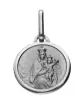 Médaille de baptême Vierge Enfant Contour en or Personnalisable